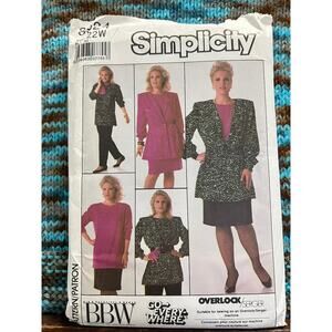 Simplicity Sewing pattern 8924 suit blazer Skirt pants